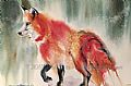 Wolves, Foxes & Racoons - Nature Art by Sandi Lear